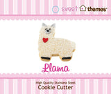 Llama Stainless Steel Cookie Cutter with Swing Tag
