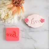 Love (Fun) Emboss 3D Printed Cookie Stamp