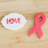 Awareness Love Raise It Up / Deboss Cookie Stamp