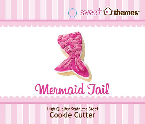 Mermaid Tail Stainless Steel Cookie Cutter with Swing Tag