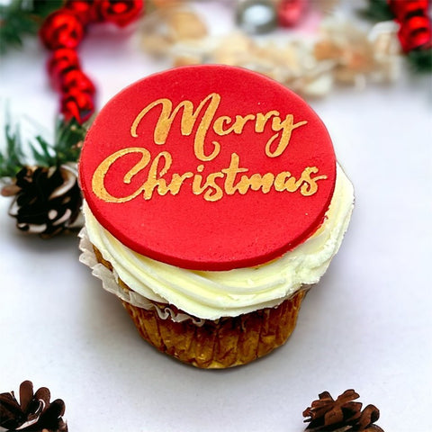 Merry Christmas (Bold Script) Cookie / Cupcake Stencil