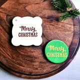 Merry Christmas (Fun) Cookie / Cupcake Stencil