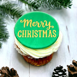 Merry Christmas (Fun) Cookie / Cupcake Stencil