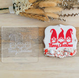 Merry Christmas (Gnomes) Raise It Up / Deboss Cookie Stamp