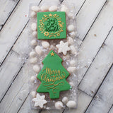 Merry Christmas (Detail Only) Raise It Up / Deboss Cookie Stamp