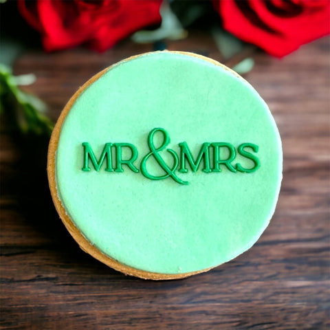 Mr & Mrs Raise It Up / Deboss Cookie Stamp
