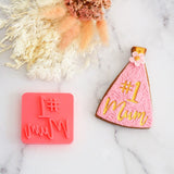 Number 1 Mum Emboss 3D Printed Cookie Stamp