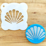 Ocean Clam Shell / Fan Cookie / Cupcake Stencil