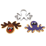 Octopus / Reindeer Head Stainless Steel Cookie Cutter
