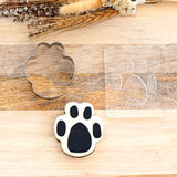Paw Print (Stamp Set) Raise It Up / Deboss Cookie Stamp + Stainlesss Steel Cookie Cutter