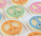 Peace Sign Chocolate Sucker or Chocolate Pop Mould