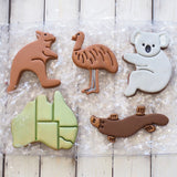 Platypus (Stamp Set) Emboss 3D Printed Cookie Stamp + 3D Printed Cookie Cutter