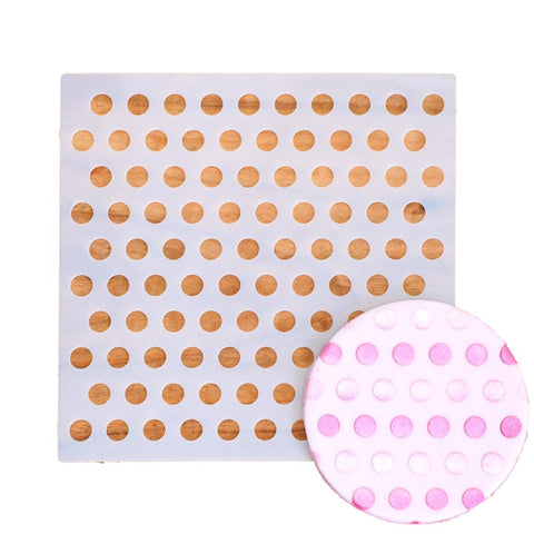 Polka Dot Large Cookie Stencil