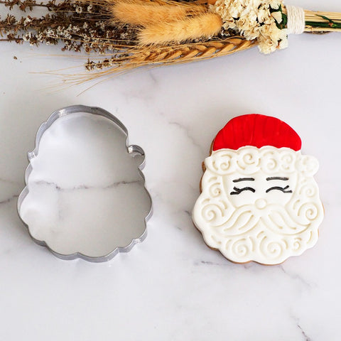 Santa Face Stainless Steel Cookie Cutter