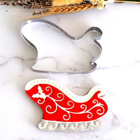 Santa's Sleigh Stainless Steel Cookie Cutter