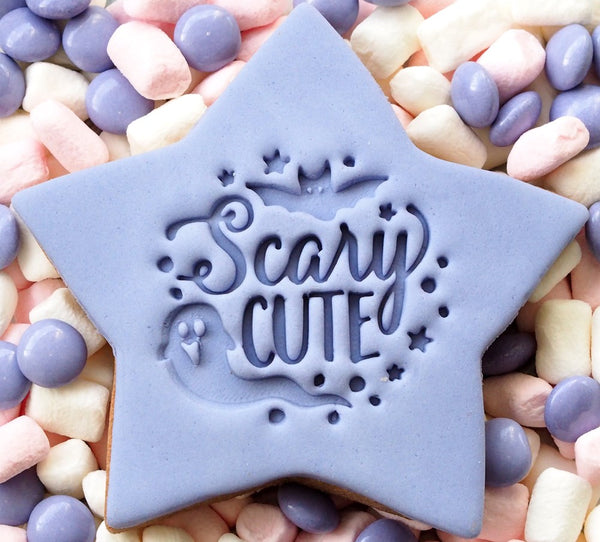 Scary Cute Emboss 3D Printed Cookie Stamp
