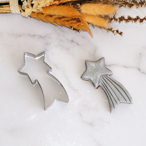 Shooting Star or Place Ribbon  Stainless Steel Cookie Cutter