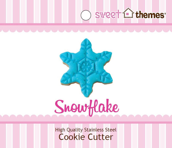 Snowflake Small Stainless Steel Cookie Cutter with Swing Tag