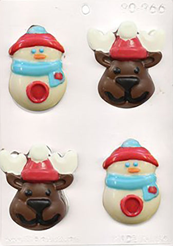 Snowman and Reindeer Chocolate Mould - Last One