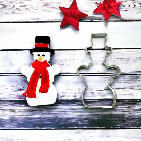 Snowman with Arms (7cm) Stainless Steel Cookie Cutter