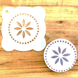 Star Flower Cookie / Cupcake Stencil