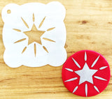 Star Twinkle Cookie / Cupcake Stencil