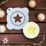 Star in circle Cookie / Cupcake Stencil