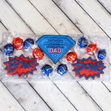 Superhero Dad (Stamp Set) Emboss 3D Printed Cookie Stamp  + Stainless Steel Cookie Cutter