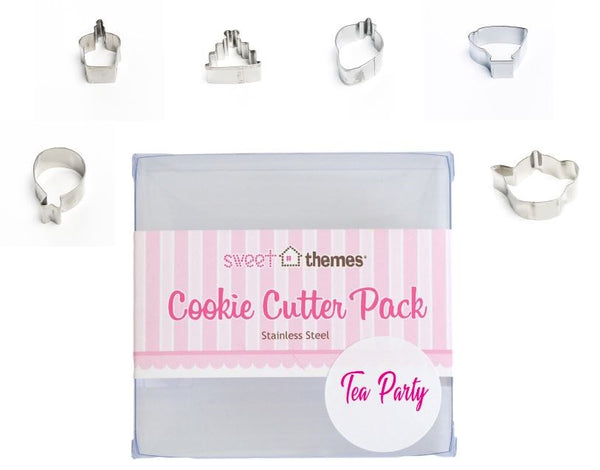 Tea Party Boxed Mini Cookie Cutter Set 6pce