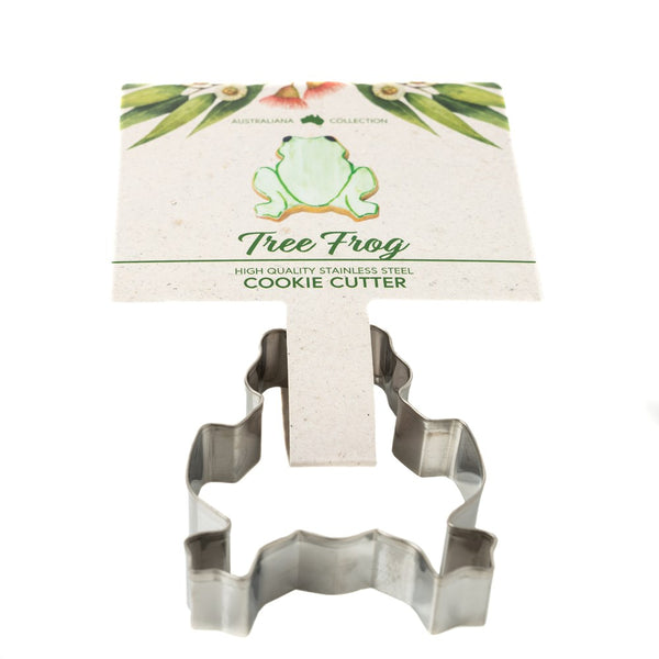 Tree Frog  Stainless Steel Cookie Cutter with Recipe Card