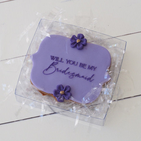 Will you be my Bridesmaid Raise It Up / Deboss Cookie Stamp