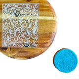 Windy Swirl Pattern Background Raise It Up / Deboss Cookie Stamp